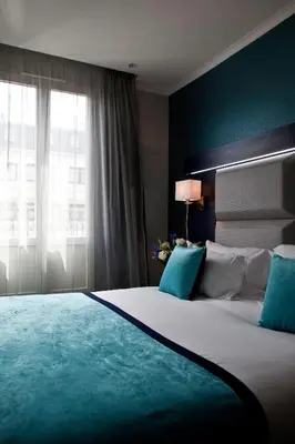 Un ou plusieurs lits dans un hébergement de l'établissement Prince Albert Montmartre