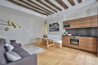 Cuisine ou kitchenette dans l'établissement 70 - Authentic Parisian Flat