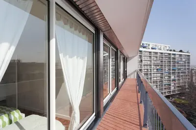 Balcon ou terrasse dans l'établissement Appartement le Méridien
