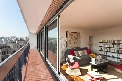Balcon ou terrasse dans l'établissement Appartement le Méridien