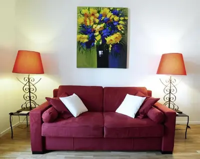 Coin salon dans l'établissement Appartements Caumartin 64