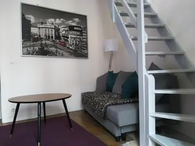 Coin salon dans l'établissement Charming Parisian studio!