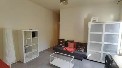 Coin salon dans l'établissement Comfy Parisian studio!