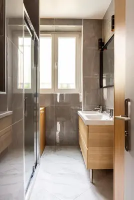 Salle de bains dans l'établissement Modern apartment 2BR-6P - Jardin de Luxembourg
