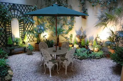 Jardin de l'établissement Port Royal Hotel