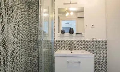 Salle de bains dans l'établissement Studio K with terrace