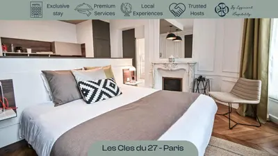 Cuisine ou kitchenette dans l'établissement Les cles du 27 Paris