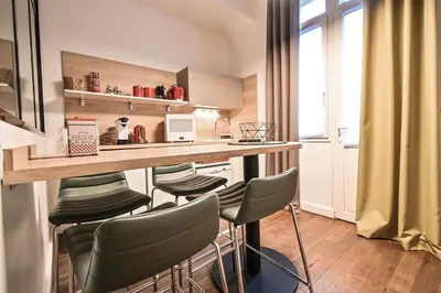Cuisine ou kitchenette dans l'établissement Les cles du 27 Paris