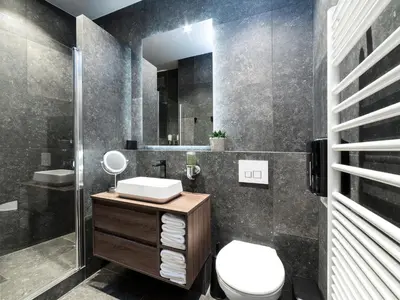 Salle de bains dans l'établissement Exclusive Loft in Le Marais with AC