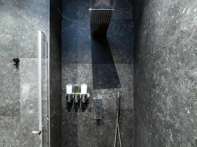 Salle de bains dans l'établissement Exclusive Loft in Le Marais with AC