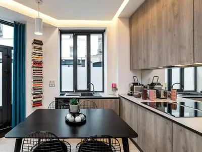 Cuisine ou kitchenette dans l'établissement Exclusive Loft in Le Marais with AC