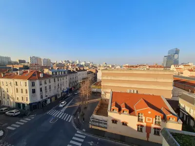 Vue générale sur Ivry-sur-Seine ou vue de la ville depuis l'appartement