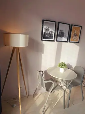 Coin salon dans l'établissement Vue sur Paris