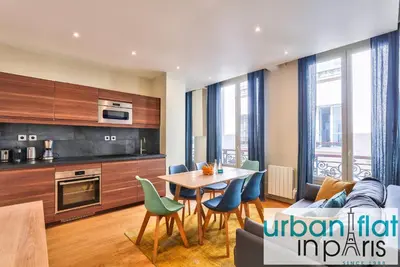 Cuisine ou kitchenette dans l'établissement 71 - Amazing Apartment in Le Marais