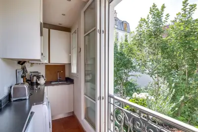 Balcon ou terrasse dans l'établissement Apartment Tour Eiffel by Weekome