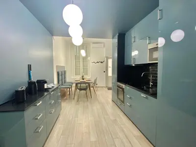 Télévision ou salle de divertissement dans l'établissement Appartement République