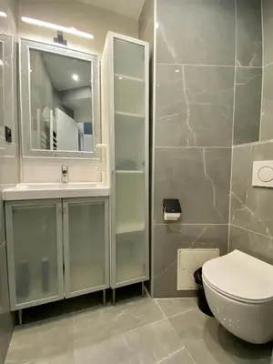Salle de bains dans l'établissement Appartement République
