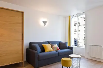 Coin salon dans l'établissement Pick A Flat - Bastille / Charonne apartments