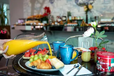 Nourriture dans l'hôtel ou à proximité
