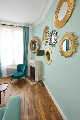 Coin salon dans l'établissement Très cosy 45m2, proche du parc des expositions