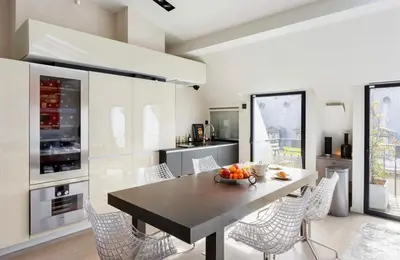 Cuisine ou kitchenette dans l'établissement Prestige sur Louvre et Tuileries