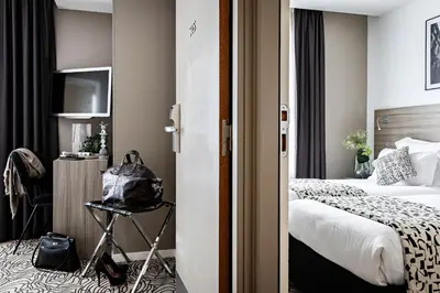 Un ou plusieurs lits dans un hébergement de l'établissement Best Western Paris Porte de Versailles