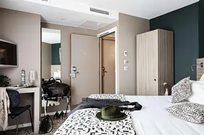 Un ou plusieurs lits dans un hébergement de l'établissement Best Western Paris Porte de Versailles