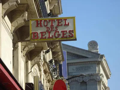 Certificat, récompense, panneau ou autre document affiché dans l'établissement Hotel des Belges
