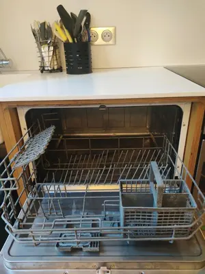 Cuisine ou kitchenette dans l'établissement Beautiful family flat nearby the Flea Market, Stade de France, Montmartre