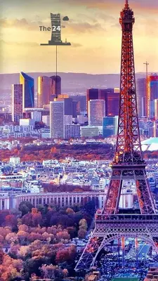 Vue générale sur Puteaux ou vue de la ville depuis l'appartement