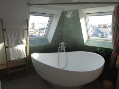 Salle de bains dans l'établissement LE MATISSIA