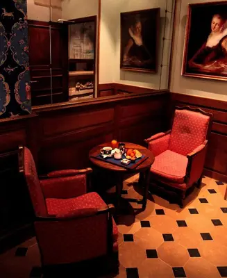 Coin salon dans l'établissement Hotel du Lys