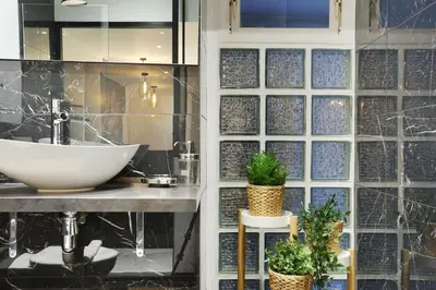 Salle de bains dans l'établissement Rent a Room - Apartment St Honore