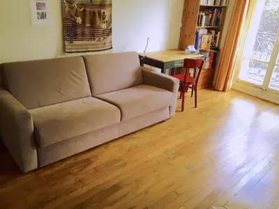 Coin salon dans l'établissement Appartement de charme de 60 m2 entre Montmartre et Batignolles