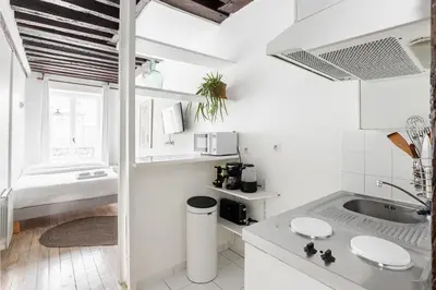 Salle de bains dans l'établissement Appartement Vertus