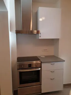 Cuisine ou kitchenette dans l'établissement Chez Pierre- Between City Hall and Saint Paul