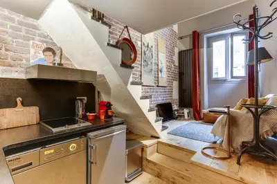 Cuisine ou kitchenette dans l'établissement Appartement, Place Vendome