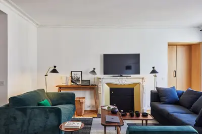 Coin salon dans l'établissement RESIDENCES HARCOURT - Ile Saint Louis - PARIS
