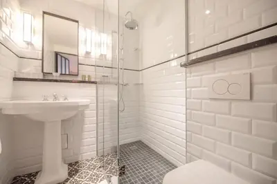 Salle de bains dans l'établissement Residence Les Boulevards