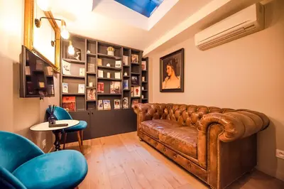 Coin salon dans l'établissement Residence Les Boulevards