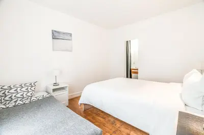 Un ou plusieurs lits dans un hébergement de l'établissement Levis Charming Place