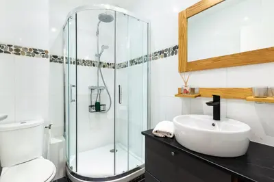 Salle de bains dans l'établissement Studio Bourdonnais