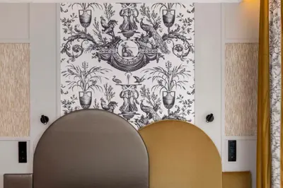 Coin salon dans l'établissement Grand Hôtel Lévêque