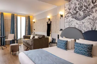 Coin salon dans l'établissement Grand Hôtel Lévêque
