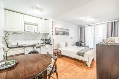 Cuisine ou kitchenette dans l'établissement Champs Elysees Flat