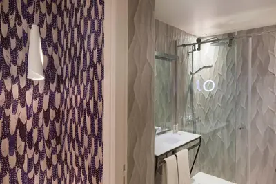 Salle de bains dans l'établissement Hotel Eden