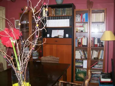 Bibliothèque dans le B&B/chambre d'hôtes