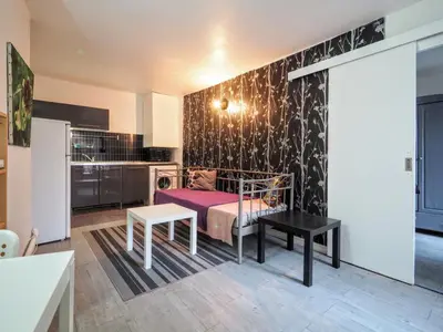 Cuisine ou kitchenette dans l'établissement Appartement JARDINS DU LOUVRE