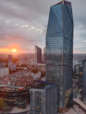 Vue générale sur Puteaux ou vue de la ville depuis l'appartement