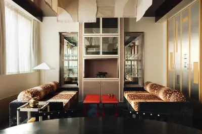 Coin salon dans l'établissement Pied A Terre Oberkampf